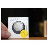 1858 SEATED LIBERTY QUARTER