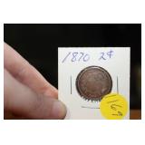 1870 2 CENT PIECE
