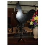 METAL ROOSTER WEATHER VANE,36" TALL