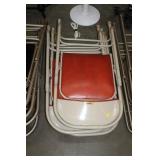 4 PADDED FOLDING CHAIRS