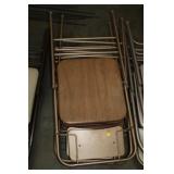 4 PADDED FOLDING CHAIRS