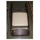 2 PADDED FOLDING CHAIRS