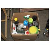 BOX OF CLEANING SUPPLIES