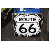 ROUTE 66 ENAMEL SIGN