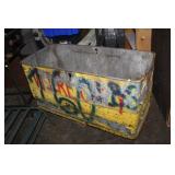 ROLLING METAL BIN, 50X21X29