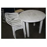 PATIO TABLE & 4 CHAIRS