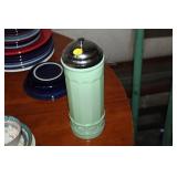 JADEITE GLASS STRAW HOLDER