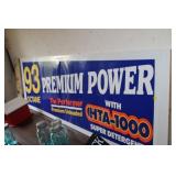 PREMIUM POWERED GAS BANNER, 23X74