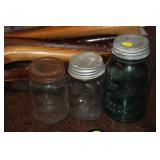 3 VINTAGE JARS