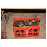 COCA COLA CRATE & BOTTLES