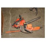 HEDGE TRIMMER & CHAIN SAW