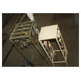 2 METAL PLANT STANDS