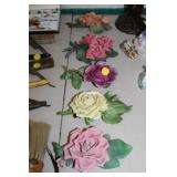 5 FLORAL CAPODIMONTE FIGURES