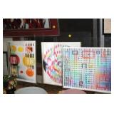 3 DECORATIVE HALOGRAM DEOR PIECES