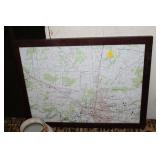 SHELBYVILLE TN FRAMED MAP PUZZLE