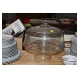GLASS DOME CAKE STANED