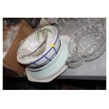 LOT OF VARIOUS DISHES & GLASSWARE
