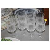 LOT OF STEMMED GLASSES