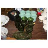 LOT OF GLASSWARE & MUGS