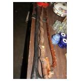 LOT OF WALKING STICKS