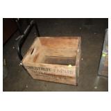 ANTIQUE CHESTNUT WOODEN FARMS CRAT