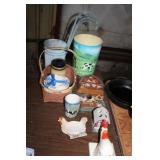 LOT OF COW & CHICKEN DECOR