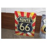 METAL ROUTE 66 SIGN
