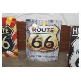METAL ROUTE 66 SIGN