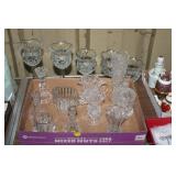 LOT OF GLASSWARE,CRYSTAL,ETC