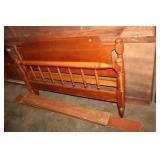 FULL BED WITH RAILS & SLATS