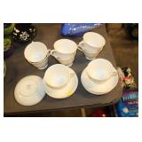 WEDGWOOD CUPS AND SAUCERS