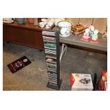 CD RACK AND CDS