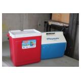 2 COOLERS,PLAYMATE & COLEMAN