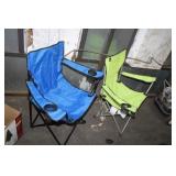 2 OUTDOOR FOLDING CHAIRS