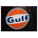 GULF METAL SIGN