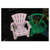 2 CHILDS PLASTIC CHAIRS