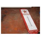 TEXACO METAL THERMOMETER