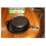 2 CAST IRON LODGE SKILLETS