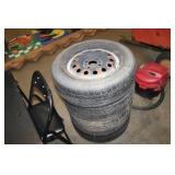 4 TIRES & WHEELS, P195 60R 15