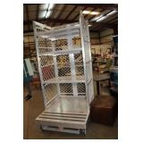 ALUMINUM ROLLING CART, 40X48X88 TALL