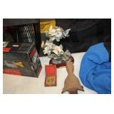 DECORATIVE CLOCK,COMPASS,IRON STOVE LEG