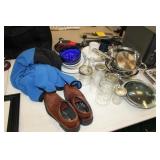 SHOES,JACKET,COOKWARE & DISHES