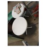 2 22" METAL TABLES