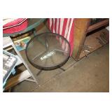 20" GLASS TOP PATIO TABLE