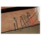 4 PAIR OF CHANNEL LOCK PLIERS