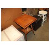 VINTAGE SQUARE TABLE, 18X18X29