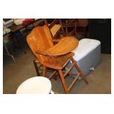 WOODEN VINTAGE HIGH CHAIR