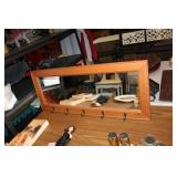 WALL MIRROR/HANGER, 36X14