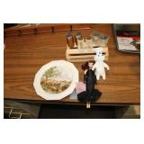 LOT OF MISC, BARBIE,COLLECTOR PLATE,ETC