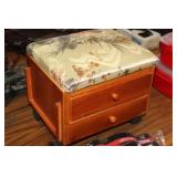 ROLLING 2 DRAWER STORAGE BOX, 12X10X10